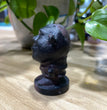 6CM Natural Black Obsidian Garnet Opalite Shrek Movie Figure Carvings