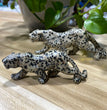 12CM Dalmatian Jasper Leopard Panther Carvings