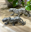 12CM Dalmatian Jasper Leopard Panther Carvings