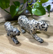 12CM Dalmatian Jasper Leopard Panther Carvings