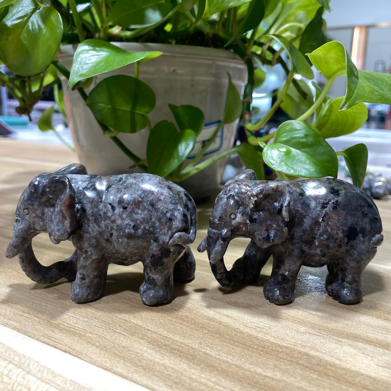 8CM Yooperlite Elephant Carvings