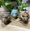 6CM Natural Stone Tiger Head Carvings