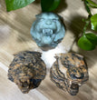 6CM Natural Stone Tiger Head Carvings