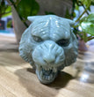 6CM Natural Stone Tiger Head Carvings