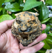 6CM Natural Stone Tiger Head Carvings