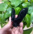 6.5CM Black Obsidian Flying Eagle Carvings