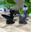 6CM Black Obsidian Yooperlite Dino Carvings