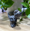 6CM Black Obsidian Yooperlite Dino Carvings