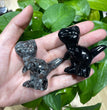 6CM Black Obsidian Yooperlite Dino Carvings