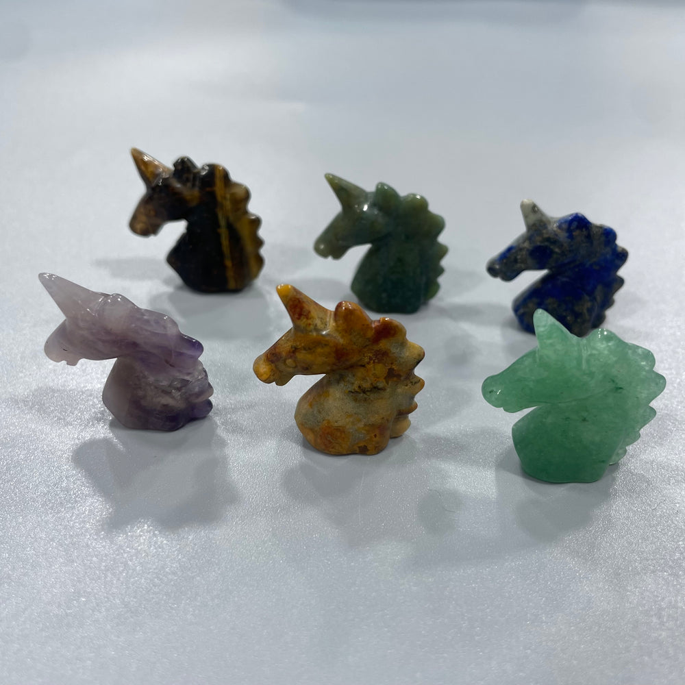 Mini Unicorn Natural Stone Carvings Confetti Scoops