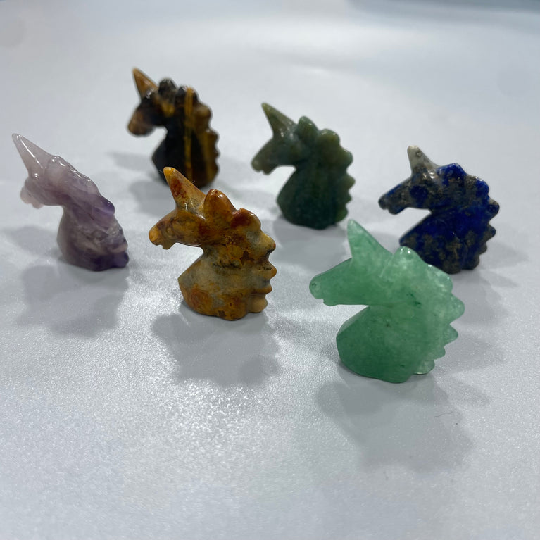 Mini Unicorn Natural Stone Carvings Confetti Scoops