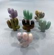 Mini Cactus Natural Stone Carvings Confetti Scoops