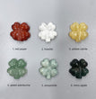 Mini Four Leaf Clover Natural Stone Carvings Confetti Scoops