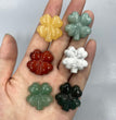 Mini Four Leaf Clover Natural Stone Carvings Confetti Scoops