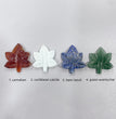 Mini Maple Leaf Natural Stone Carvings Confetti Scoops