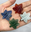 Mini Maple Leaf Natural Stone Carvings Confetti Scoops