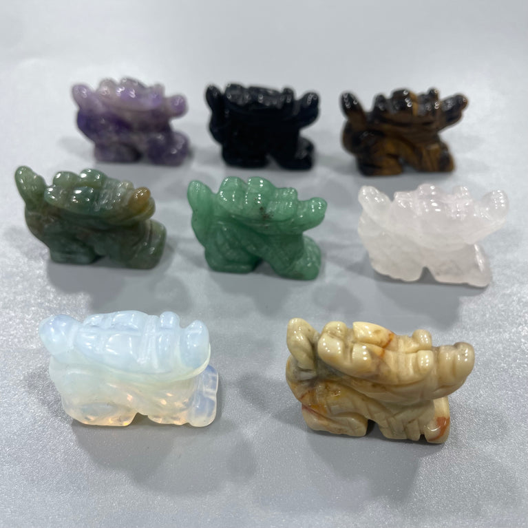 Mini Dragon Natural Stone Carvings Confetti Scoops