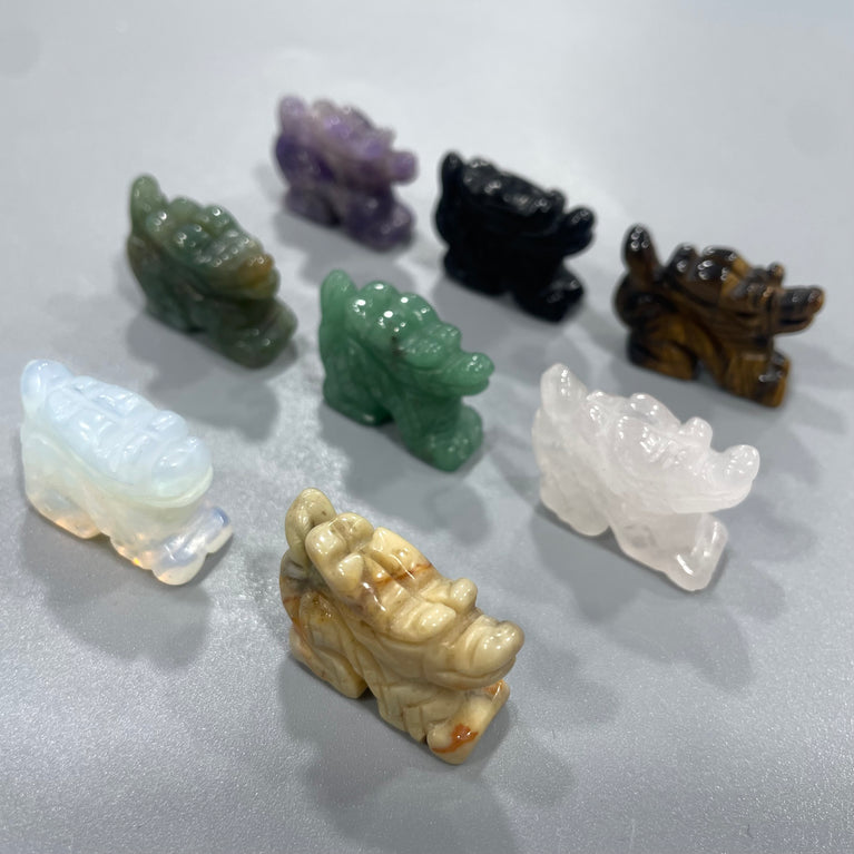 Mini Dragon Natural Stone Carvings Confetti Scoops