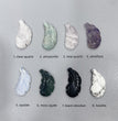 Mini Feather Natural Stone Carvings Confetti Scoops