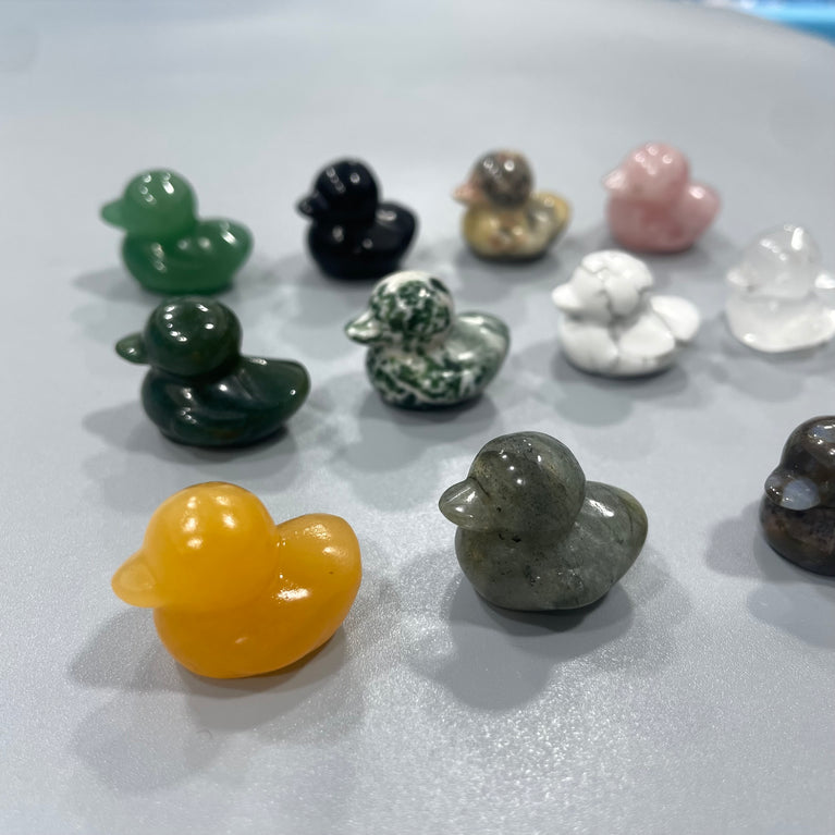 Mini Duck Natural Stone Carvings Confetti Scoops