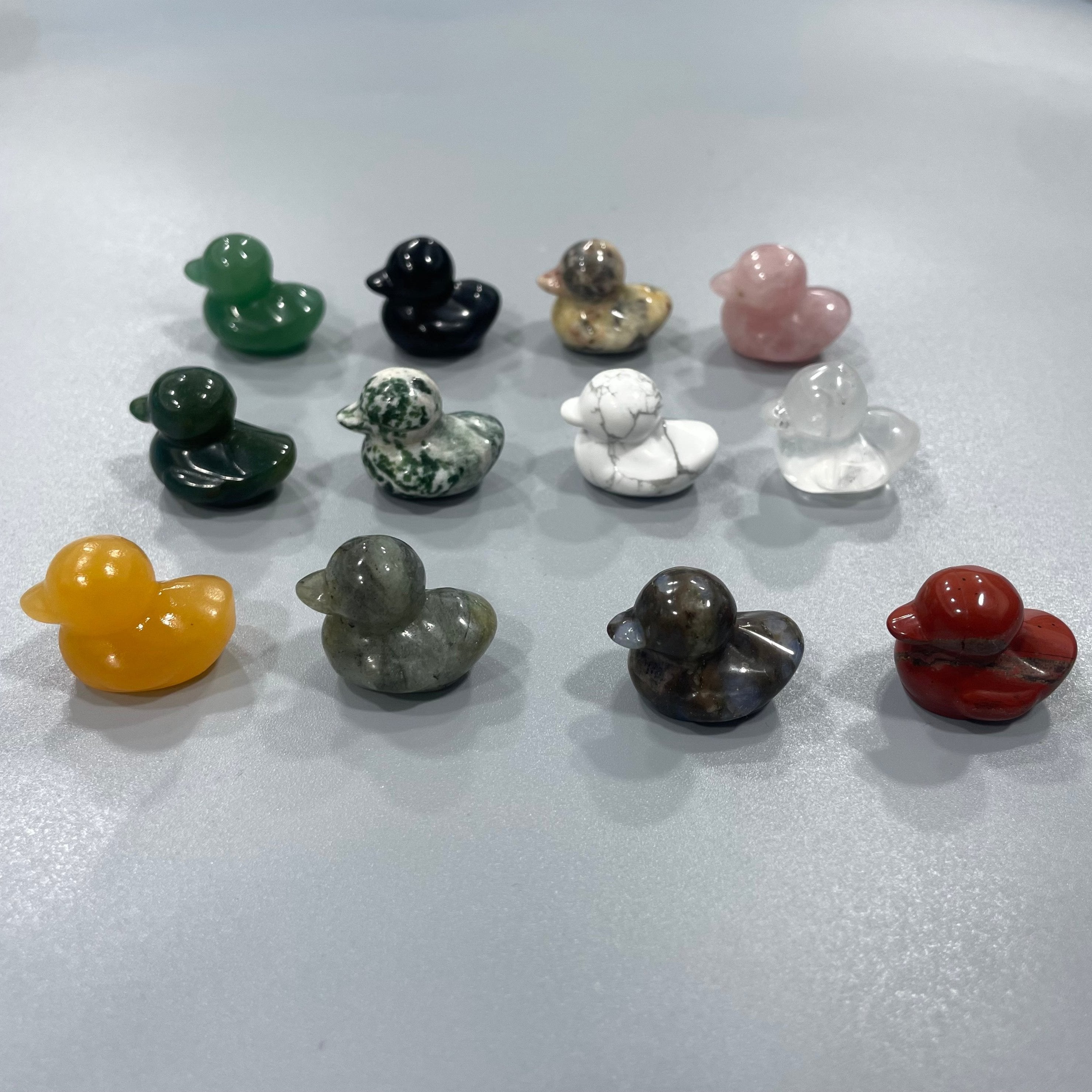 Mini Duck Natural Stone Carvings Confetti Scoops