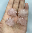 Mini Rose Quartz Bee Natural Stone Carvings Confetti Scoops