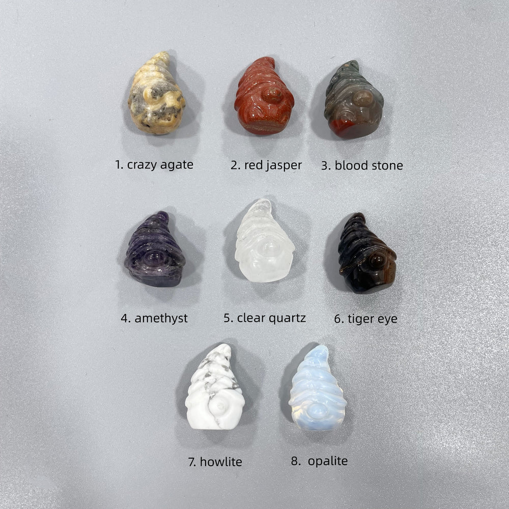 Mini Gnome Natural Stone Carvings Confetti Scoops