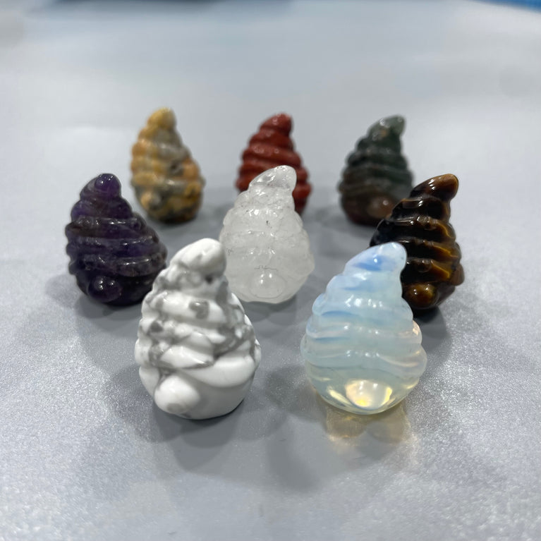 Mini Gnome Natural Stone Carvings Confetti Scoops