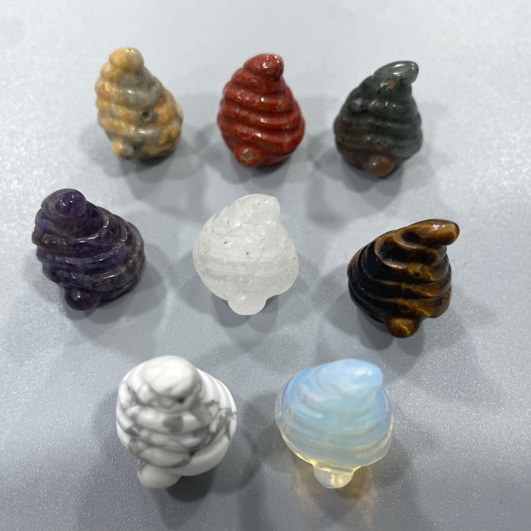 Mini Gnome Natural Stone Carvings Confetti Scoops