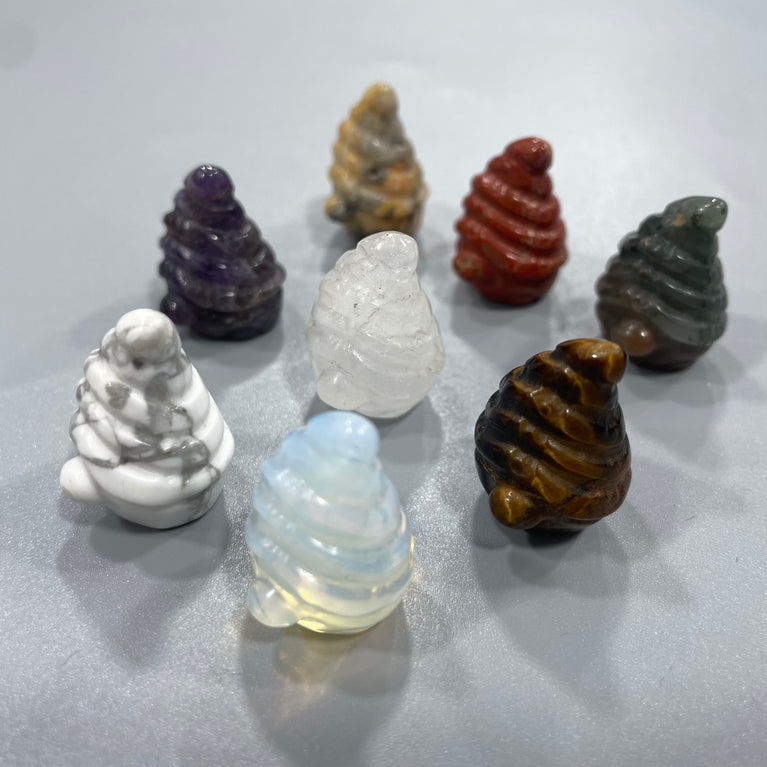 Mini Gnome Natural Stone Carvings Confetti Scoops