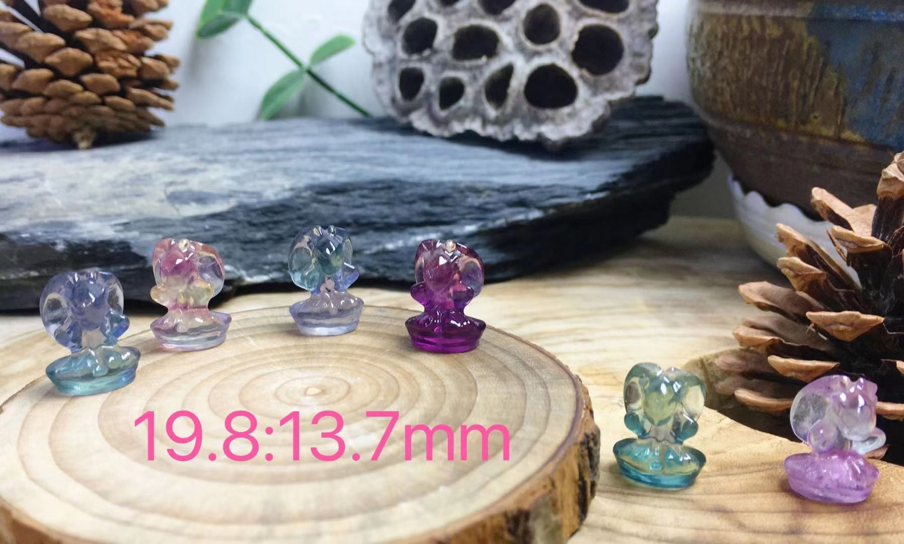 Mini Fluorite Gargoyle Natural Crystal Carvings