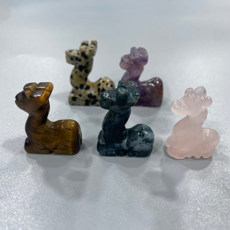 Mini Deer Natural Stone Carvings Confetti Scoops