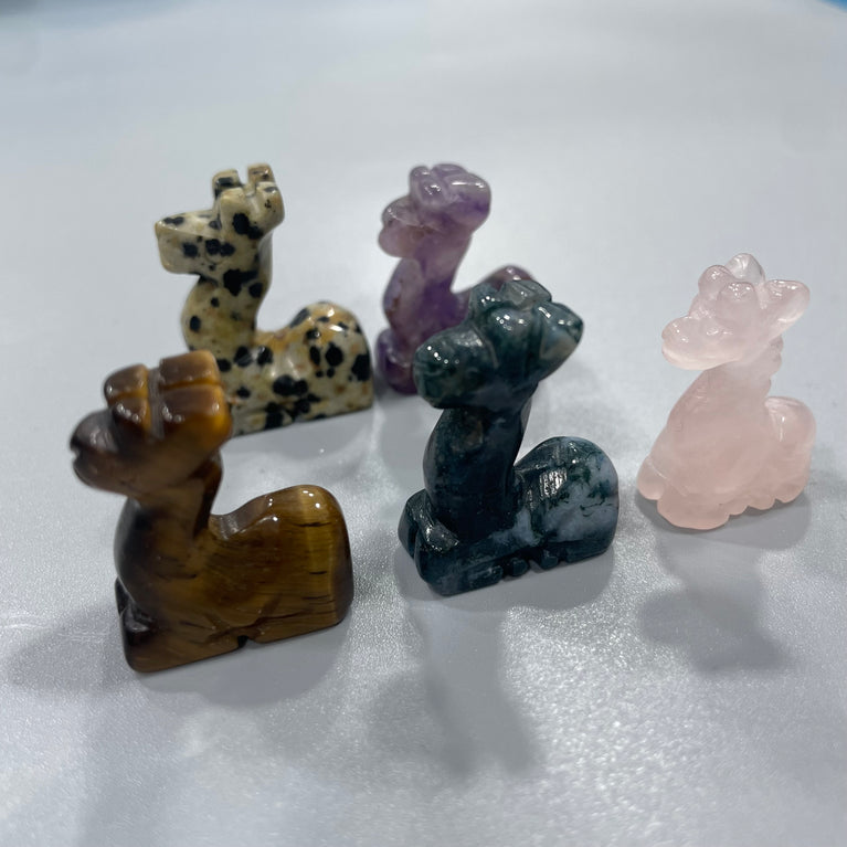 Mini Deer Natural Stone Carvings Confetti Scoops