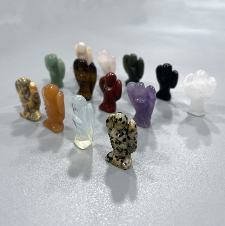 Mini Angel Natural Stone Carvings Confetti Scoops