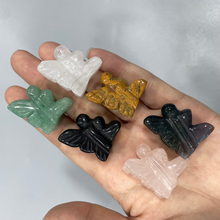 Mini Butterfly Fairy Natural Stone Carvings Confetti Scoops