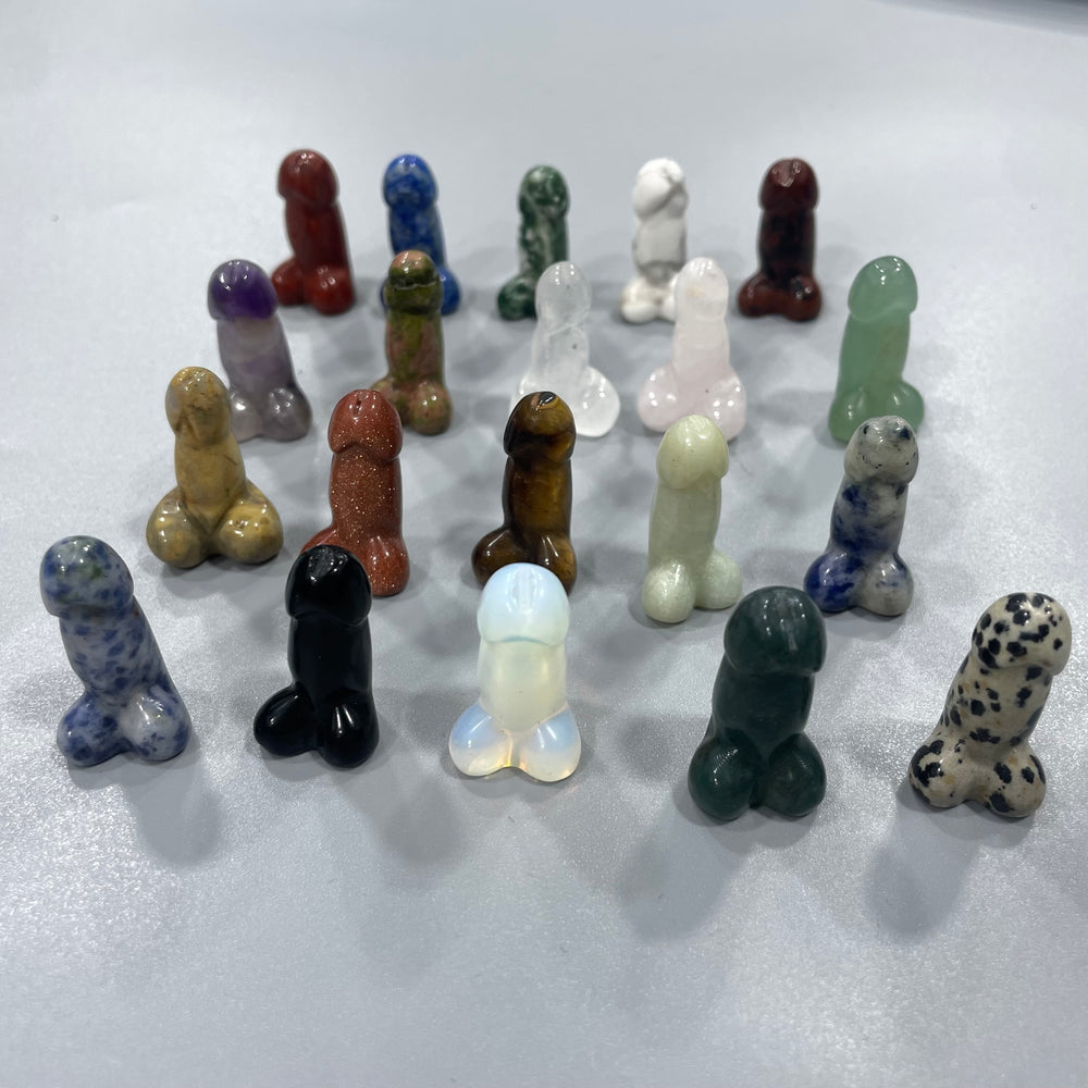 Mini Ding Ding Penis Natural Stone Carvings Confetti Scoops