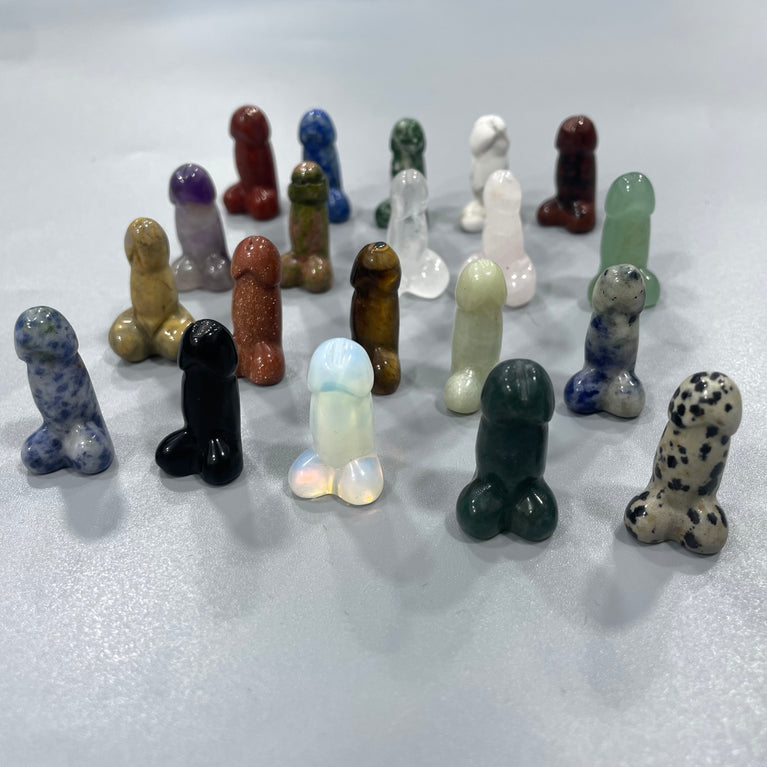 Mini Ding Ding Penis Natural Stone Carvings Confetti Scoops