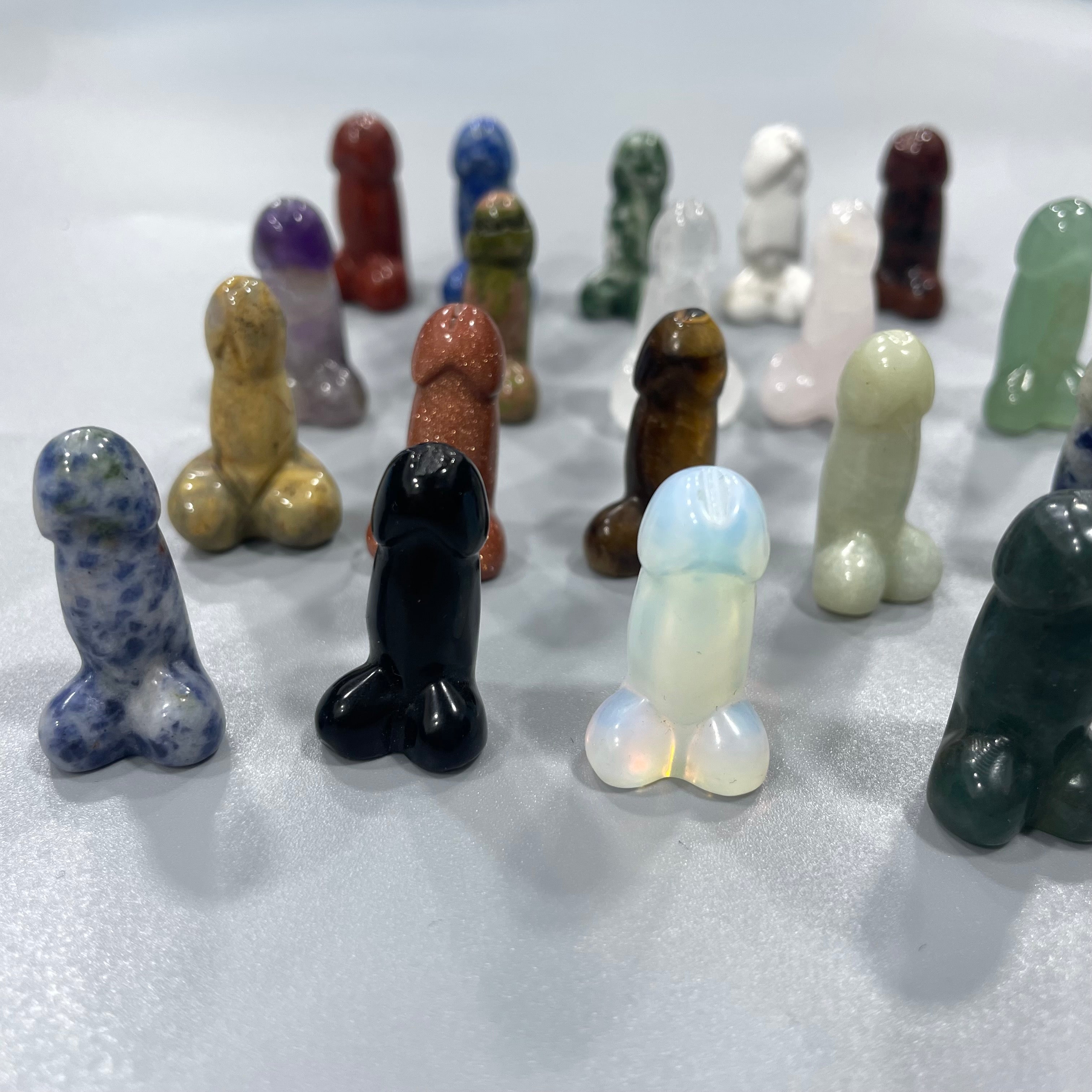 Mini Ding Ding Penis Natural Stone Carvings Confetti Scoops