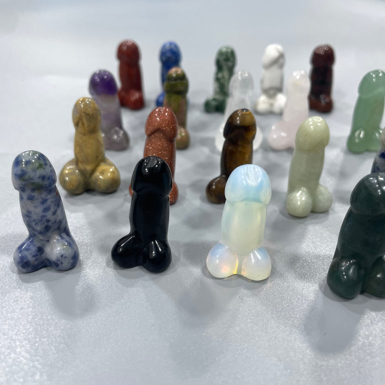 Mini Ding Ding Penis Natural Stone Carvings Confetti Scoops