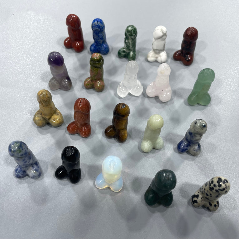 Mini Ding Ding Penis Natural Stone Carvings Confetti Scoops