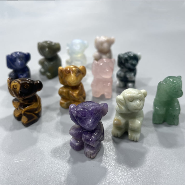 Mini Monkey Natural Stone Carvings Confetti Scoops