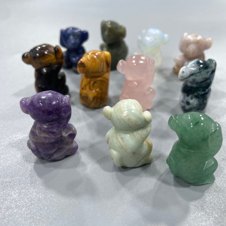 Mini Monkey Natural Stone Carvings Confetti Scoops