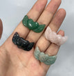 Mini Heart Wing Natural Stone Carvings Confetti Scoops