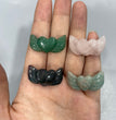 Mini Heart Wing Natural Stone Carvings Confetti Scoops