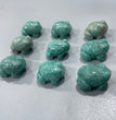 Mini Amazonite Toad Natural Stone Carvings Confetti Scoops