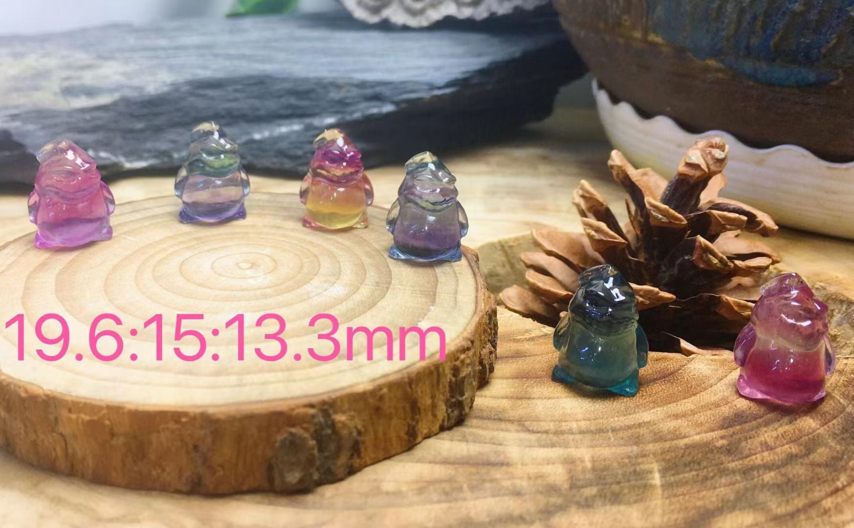 Mini Fluorite Oogie Boogie Natural Crystal Carvings