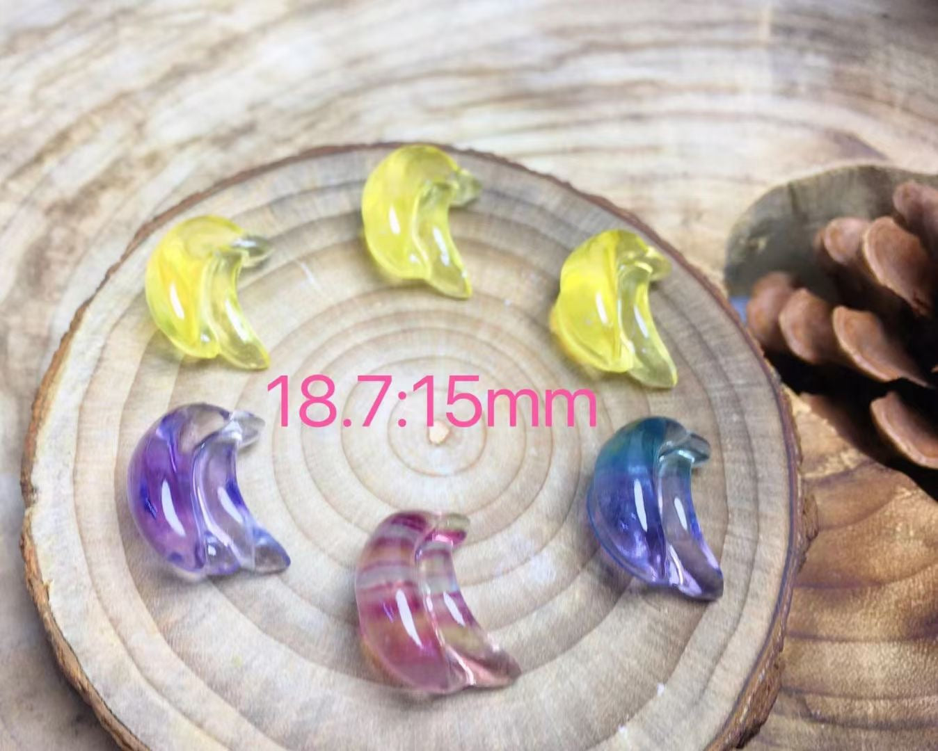 Mini Fluorite Banana Natural Crystal Carvings