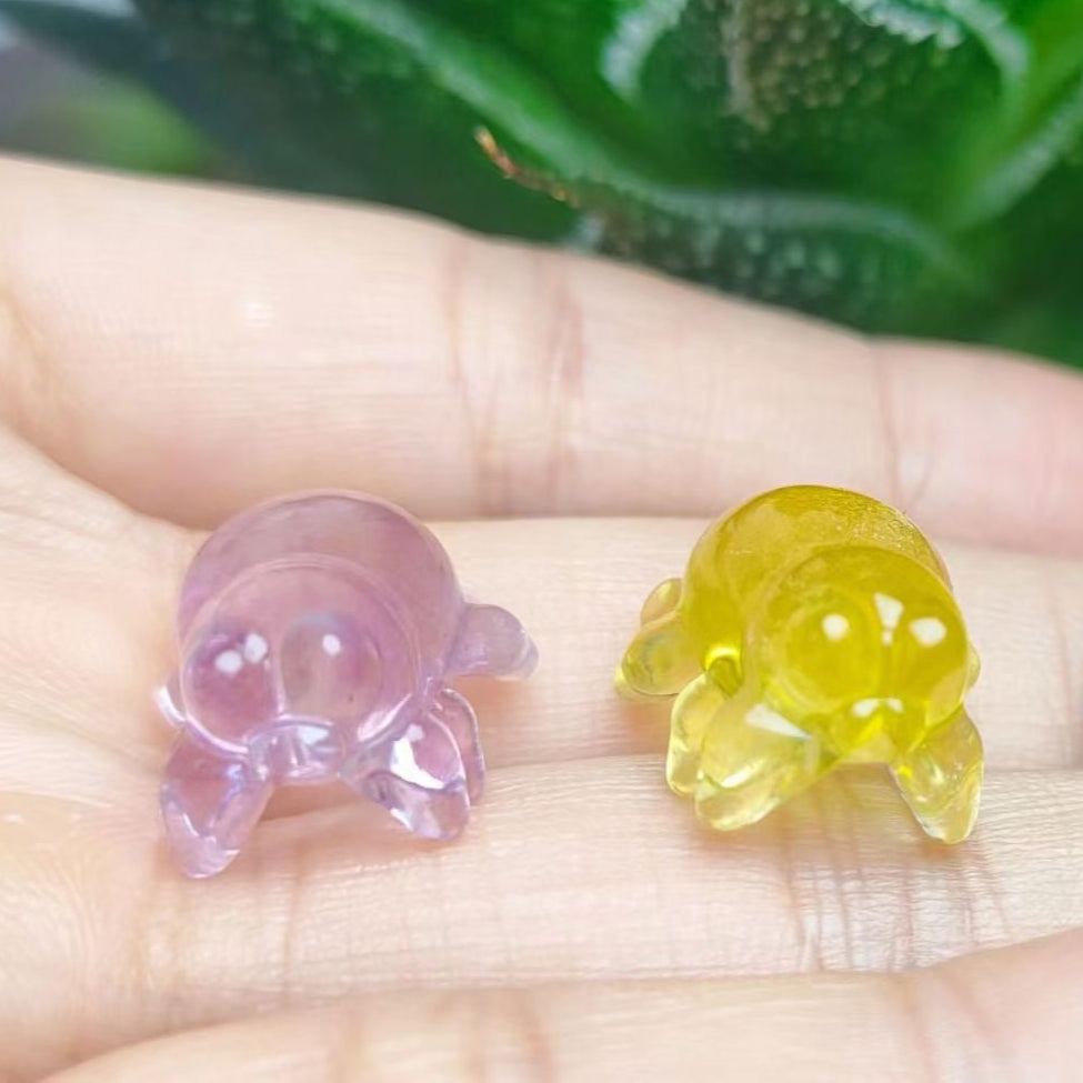 Mini Fluorite Spider Natural Crystal Carvings Wholesale