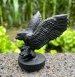 8CM Black Obsidian Flying Eagle on Stand Carvings