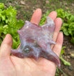 8CM Ocean Jasper Handcarved Manta Ray Stingray Natural Crystal Carving